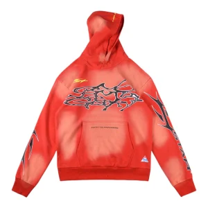 Hellstar Studios Red Washed Hoodie10