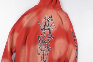Hellstar Studios Red Washed Hoodie8