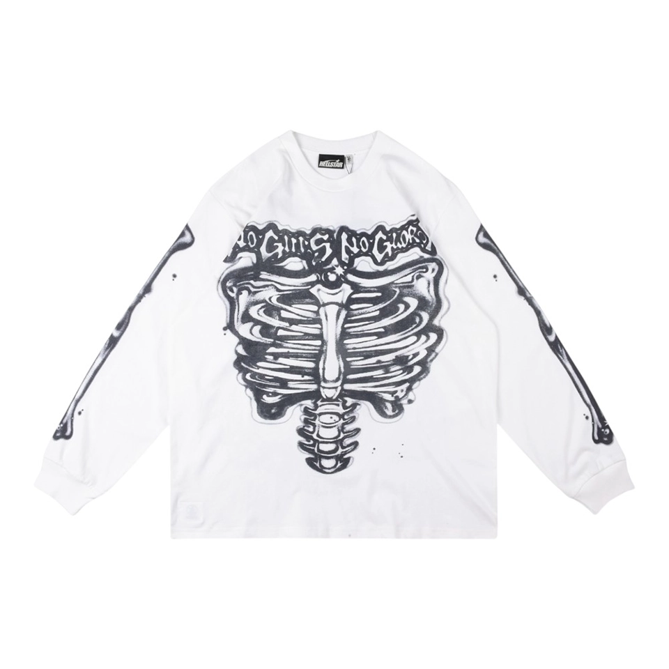 Hellstar Studios Skeleton Graphic Oversized Shirt