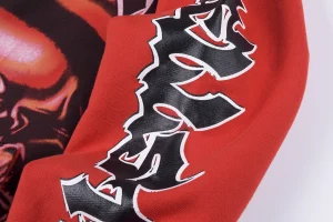 Hellstar Studios Skull Flame Vintage Hoodie1