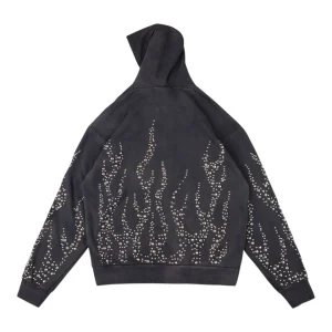 Hellstar Studios Studded Flames Hoodie