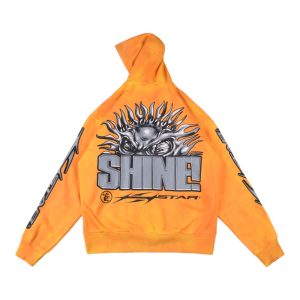 Hellstar Studios Sun Zip Orange Hoodie13