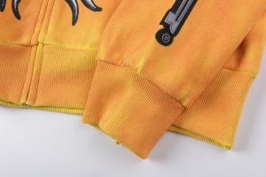 Hellstar Studios Sun Zip Orange Hoodie3