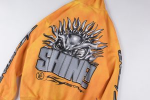 Hellstar Studios Sun Zip Orange Hoodie5