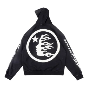 Hellstar Studios Vintage Logo Graphic Washed Hoodie