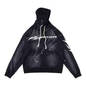 Hellstar Studios Vintage Logo Print Washed Hoodie