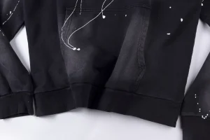 Hellstar Studios Vintage Logo Print Washed Hoodie4