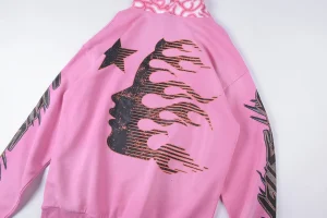 Hellstar Studios Washed Pink Graphic Pullover Hoodie11