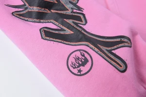 Hellstar Studios Washed Pink Graphic Pullover Hoodie3