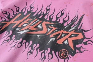 Hellstar Studios Washed Pink Graphic Pullover Hoodie4