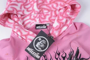 Hellstar Studios Washed Pink Graphic Pullover Hoodie5