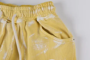 Hellstar Studios Yellow Bleach-Dyed Cargo Shorts5