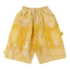 Hellstar Studios Yellow Bleach-Dyed Cargo Shorts