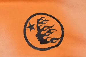Hellstar Washed Orange Flame Pullover Hoodie9