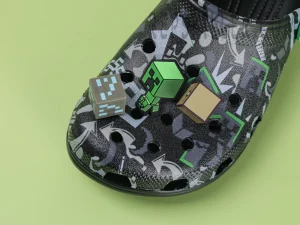 Upper with Jibbitz pins