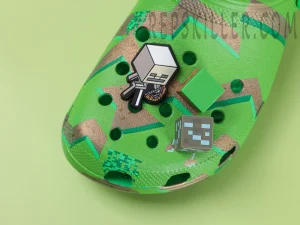 Upper with Jibbitz pins