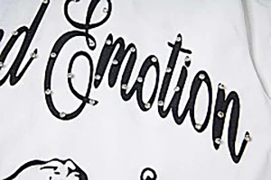 Mixed Emotion Angel Script Shirt White