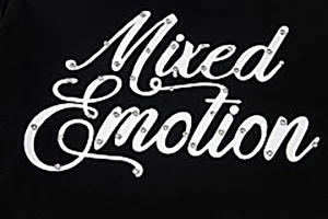 Mixed Emotion Angel Script Shirt Black