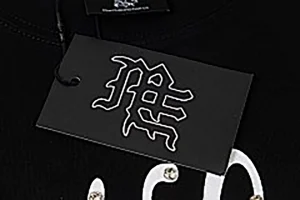 Mixed Emotion Angel Script Shirt Black