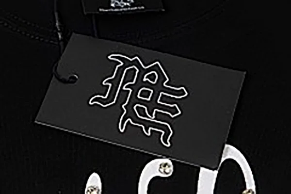 Mixed Emotion Angel Script Shirt Black