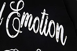 Mixed Emotion Angel Script Shirt Black