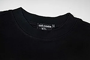 Mixed Emotion Angel Script Shirt Black