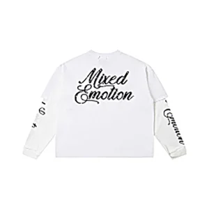 Mixed Emotion Angel Script Shirt White