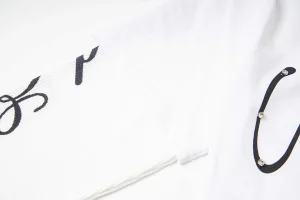 Mixed Emotion Angel Script Shirt White