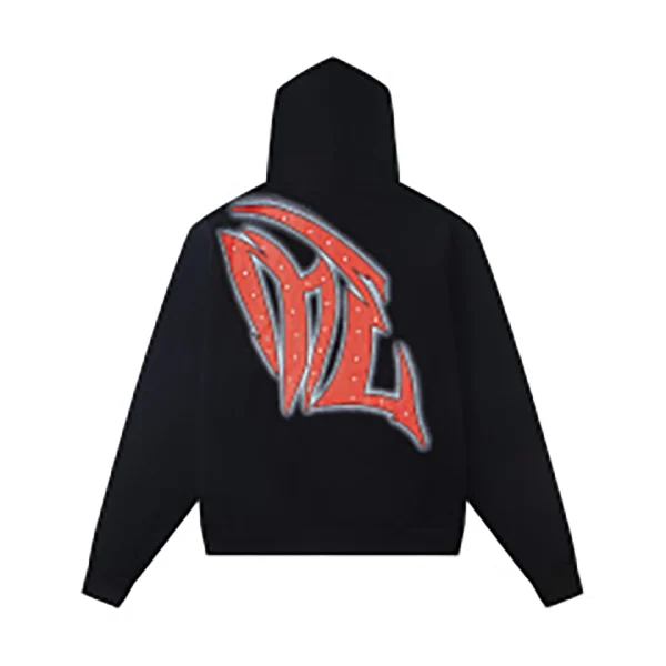 Mixed Emotion Love Over Fear Black Hoodie