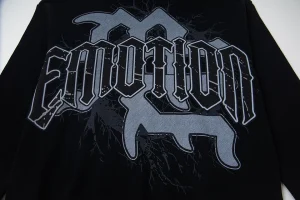 Mixed Emotion Marble Vision Black Hoodie1