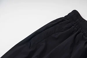 Mixed Emotion Reflective Gothic Script Black Pants13
