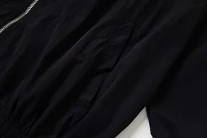 Mixed Emotion Rhinestone Logo Track Black Jacket10
