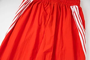Mixed Emotion Rose Crest Track Pants Red