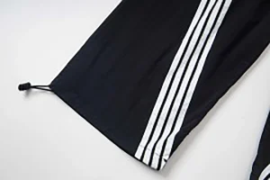 Mixed Emotion Rose Crest Track Pants Black