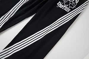 Mixed Emotion Rose Crest Track Pants Black