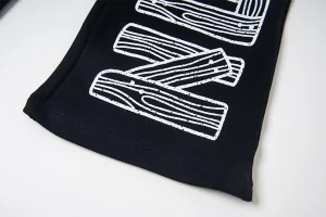 Mixed Emotion Woodcut Letter Black Pants6