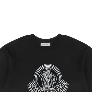 Mxxcler Overlapping Logo Print T-shirt Black