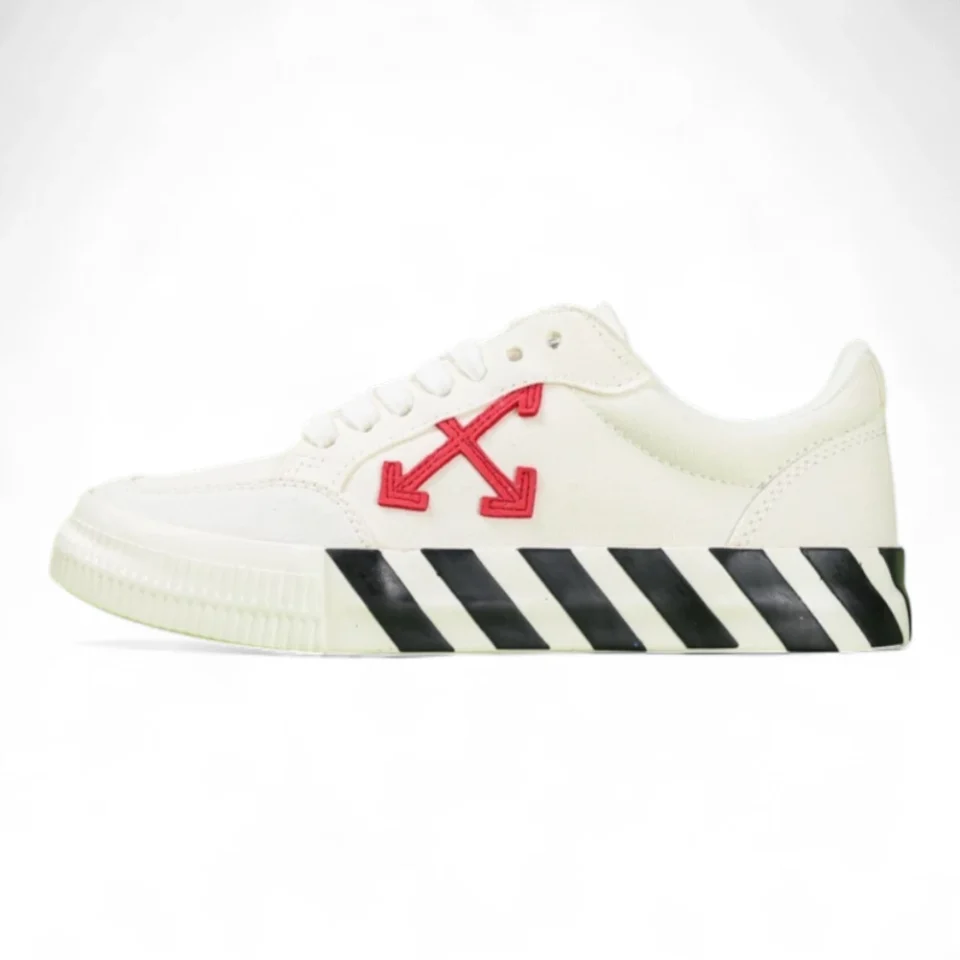 OFF-WHITE Vulc Low Canvas White Red