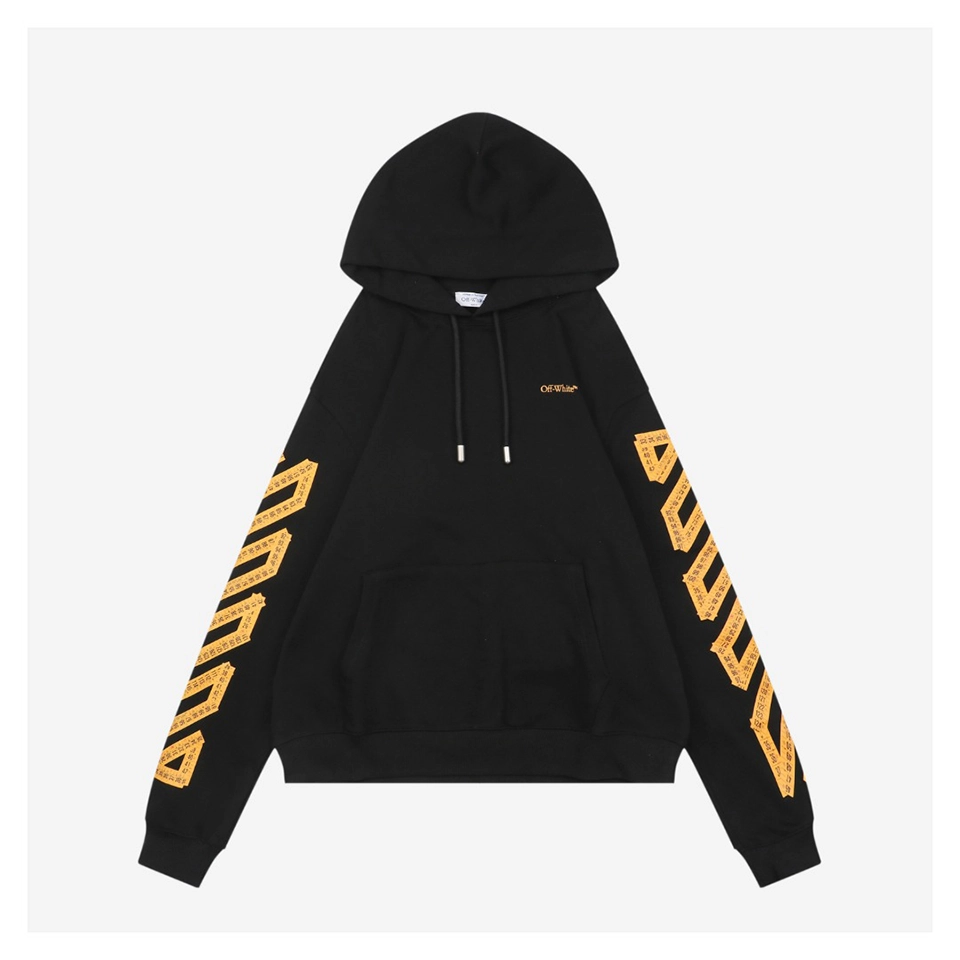 Off-White Measuring Tape Arrow Print Hoodie