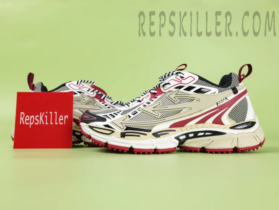 Off-White c/o Virgil Abloh Be Right Back “Khaki/Red”