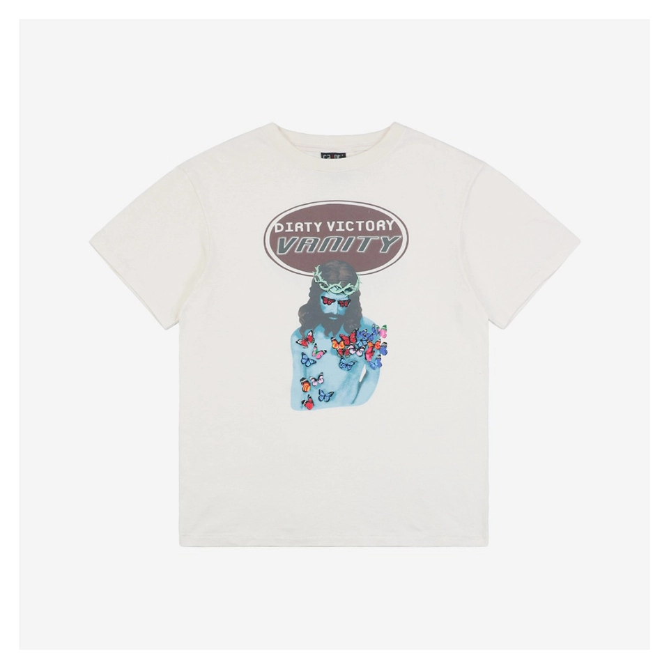 Saint Michael Jesus Butterfly Graphic T-shirt