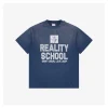 Saint Michael Reality School Blue Graphic T-shirt