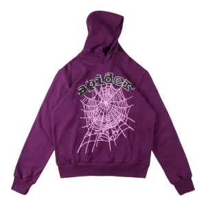 Sp5der 555555 Swarovski Web Hoodie