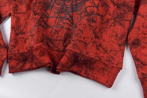 Sp5der 555555 Vintage Spider Web Print Hoodie10