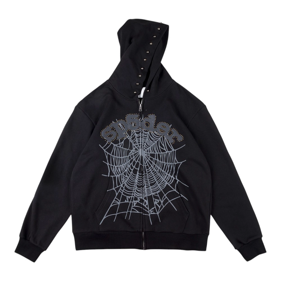 Sp5der 555555 Zip Up Hoodie