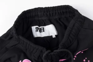 Sp5der Black Star Cluster Print Sweatpants7
