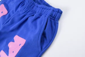 Sp5der Blue World Graphic Sweatpants1