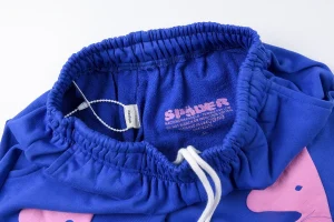 Sp5der Blue World Graphic Sweatpants4