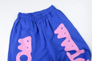 Sp5der Blue World Graphic Sweatpants7