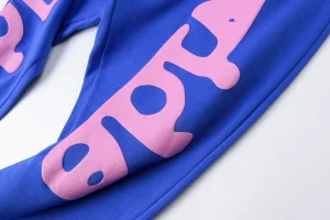 Sp5der Blue World Graphic Sweatpants8